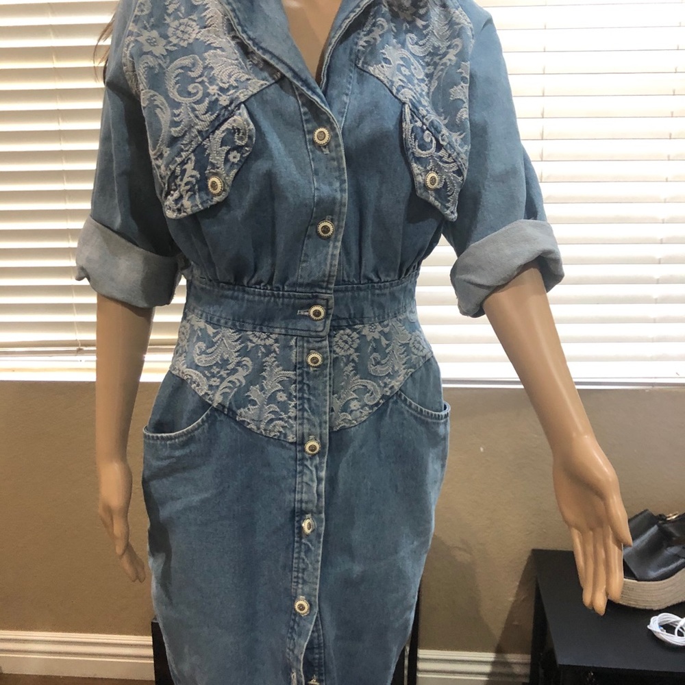 Vintage denim dress